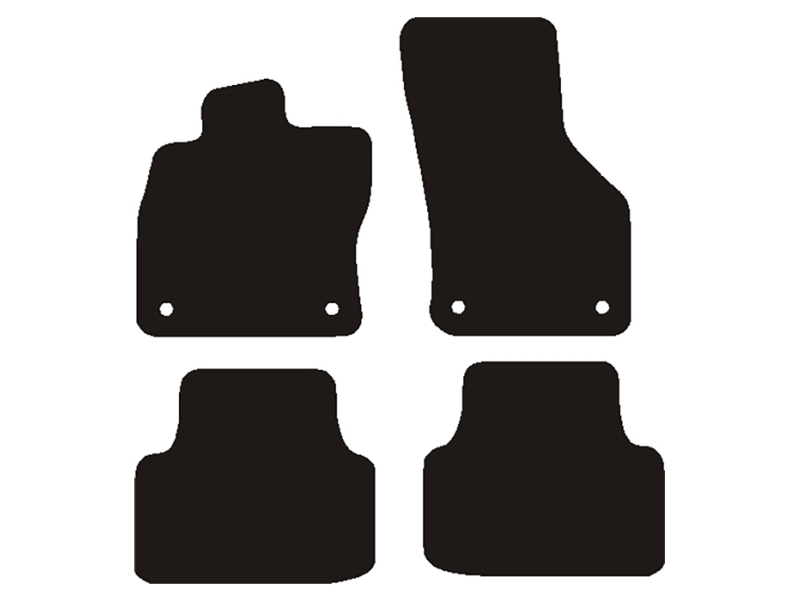 Velour måtter Skoda Octavia iV 9/2020-