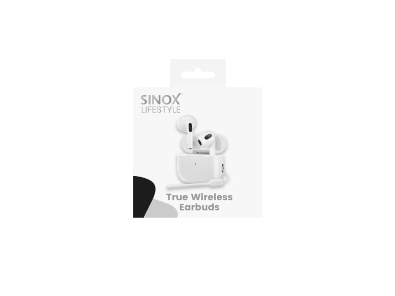 Sinox Lifestyle True Wireless Stereo headset. Hvid