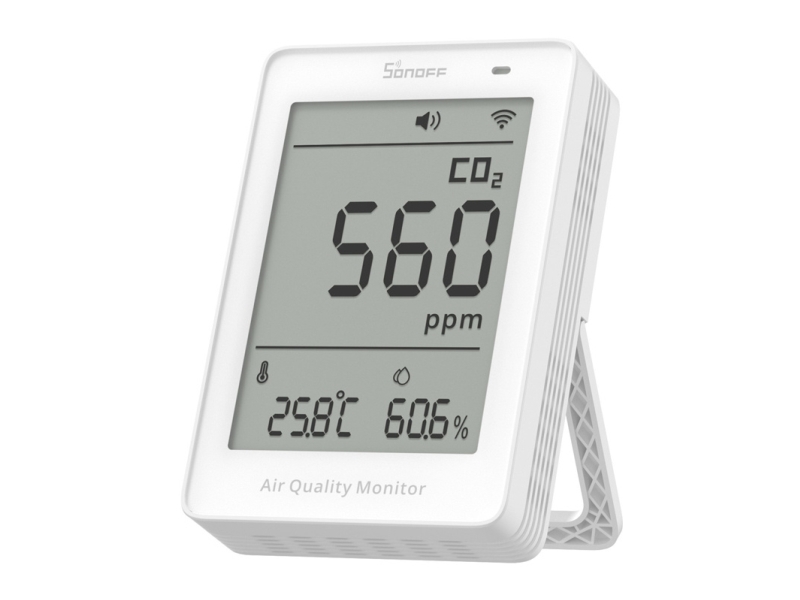 Sonoff luftrenser WiFi LCD luftkvalitetsmåler Sonoff AirGuard CO2 SAWF-08P