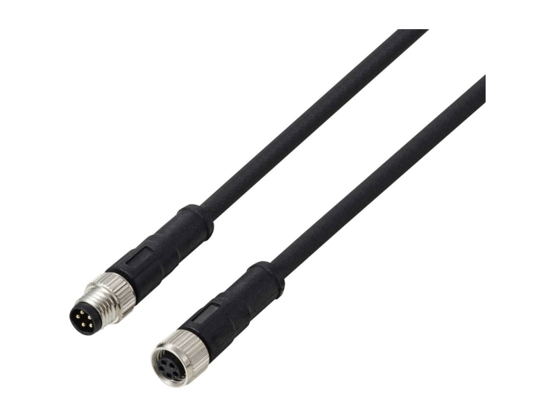 Anschlussleitung Tru Components Tc-13752012 M8 X 1 Pol (Rj): 5 Stecker, Gerade, Anschluss Gerade 5 M