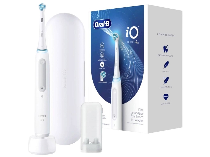 Oral-B Io Series 4 Quite Voksen Roterende Tandbørste Hvid