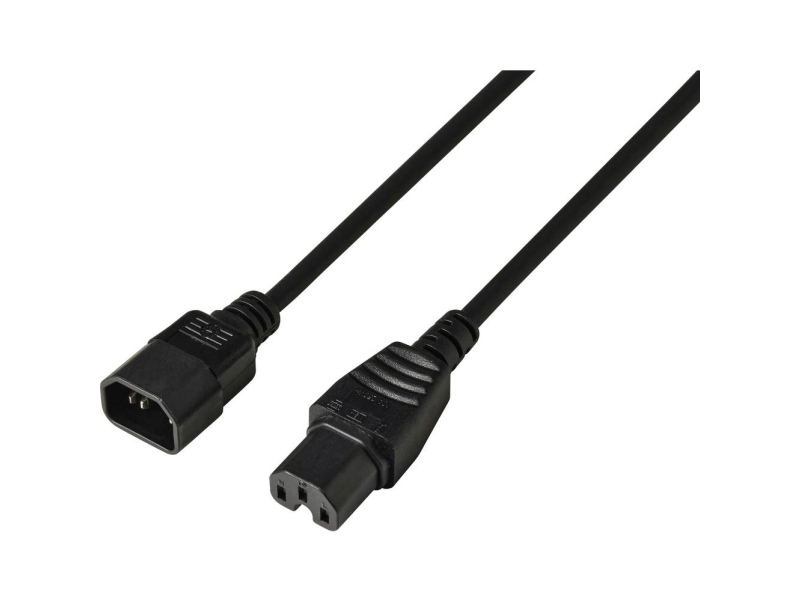 Sygonix Sy-7154268 Strom Netzkabel Schwarz 3.00 M (Sy-7154268)