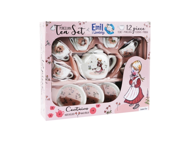 Emil Fra Lønneberg - Porcelæn Tesæt - 12 Dele |