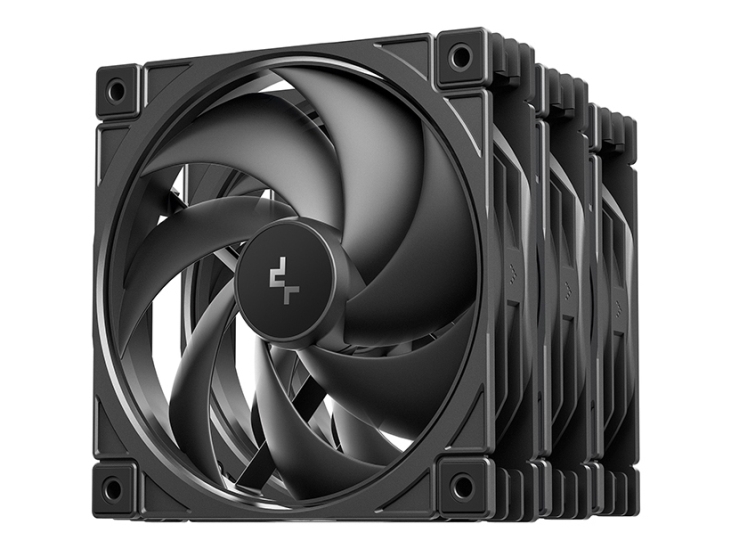 DeepCool FD12 V2, tuuletin, 12 cm, 500 rpm, 2500 rpm, Sort