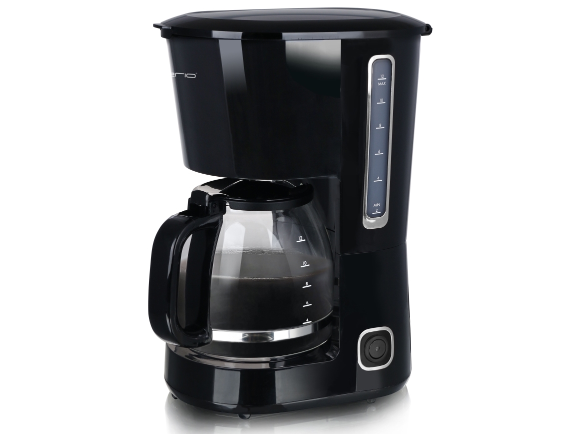 Emerio CME-125129.4, Filter kaffemaskine, 1,5 L, Malet kaffe, 750 W, Sort