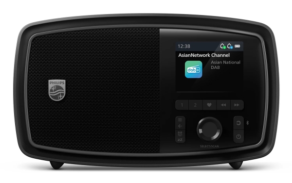 Philips TAV2000DB, Bærbar, Analog & digital, DAB, DAB+, FM, 5 W, TFT, 25 m