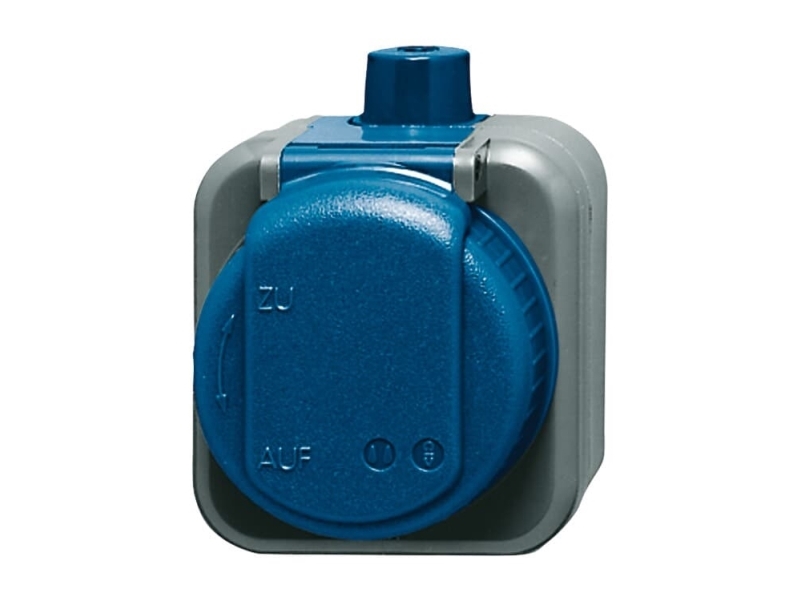 Abb 2300 Ewdi, Type F, 2P+Pe, Blå, Termoplast, Plast, Ip66, 250 V