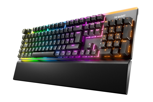 Be Quiet! Light Mount Silent Linear Uk Iso, Ledningsført, Usb, Mekanisk, Qwerty, Rgb Led, Sort