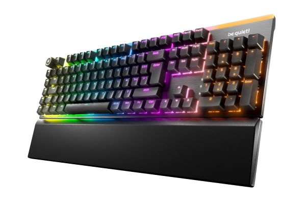 Be Quiet! Light Mount Silent Tactile Fr Iso, Ledningsført, Usb, Mekanisk, Azerty, Rgb Led, Sort