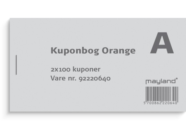 Mayland 92220640, 100 styck, Vit, Orange | Papper & Emballage - Block & Post-It - Block | GameStuff