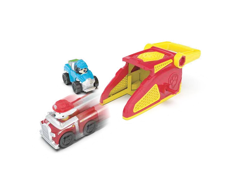Paw Patrol Ppaw Patrol – Pup Squad Launcher Set Mit 2 Mini-Fahrzeugen, 3 Jahr(E), Mehrfarbig