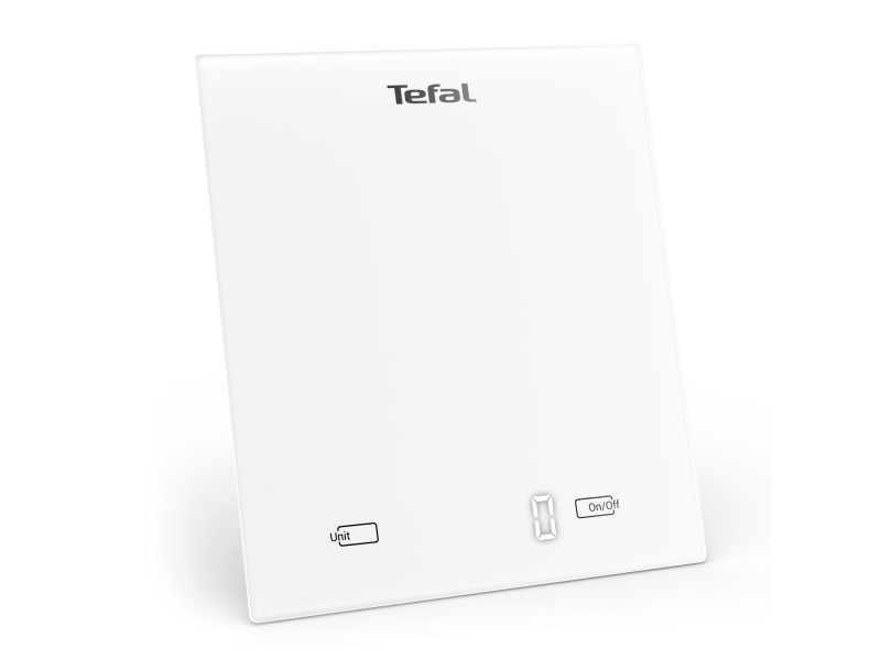 Tefal Essential Bc5504v0, Elektronisk Køkkenvægt, 5 Kg, 1 G, Hvid, Hærdet Glas, Glas