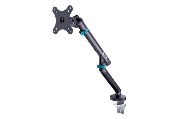 Digitus Single Design Monitor Mount, 35", 10 Kg, Clamp, 10 Kg, 88.9 Cm (35"), 100 X 100 Mm, Height Adjustment, Black