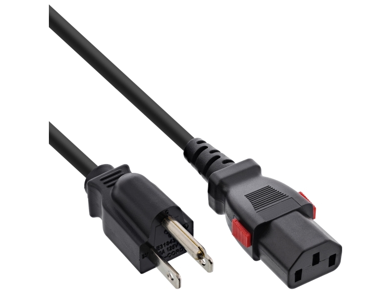Inline 16952U, 2 M, Iec C13, Nema 5-15P, H05vv-F 3G0,75