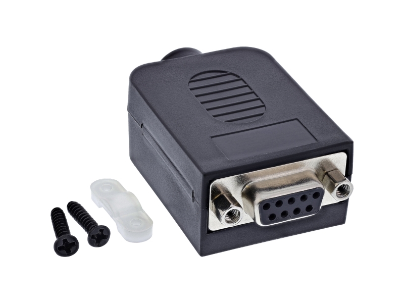 Inline 92501H, Klemmenblock / D-Sub 9, Sort, Hunstik/Hunstik, 26/18, 300 V, 10 Mo