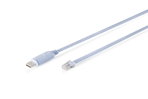 Digitus Usb 2.0 To Rj45 Console Adapter Cable, Ftdi Chipset, 180 Cm, Usb Type-A, Rj-48, Male, Blue, 1.8 M