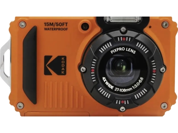 Kodak Pixpro Wpz2, 1/2.3", 4X, 130 G, Sort, Orange