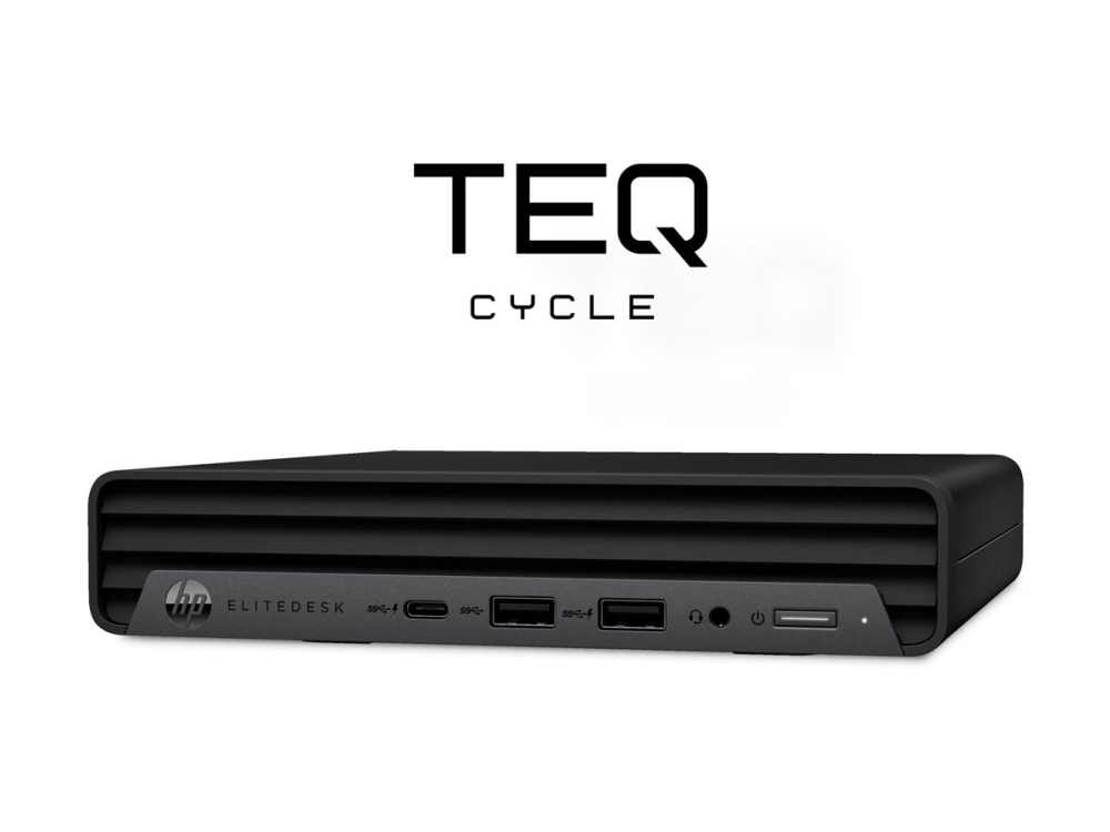 HP EliteDesk - Mini desktop Ryzen 5 Pro - RAM 16 GB - SSD 256 GB - NVMe - Win 11 Pro - skærm: ingen - istandsat
