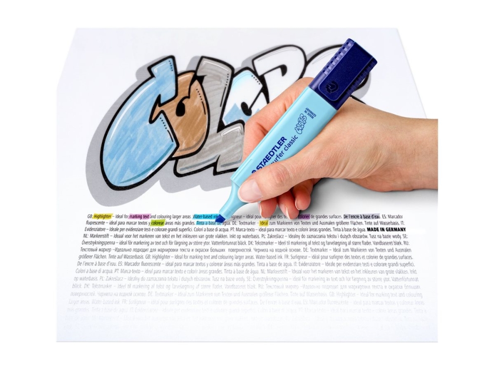 Markeringstusser Staedtler 364 Pastel Mint Textsurfer Classic - (10 Stk.)