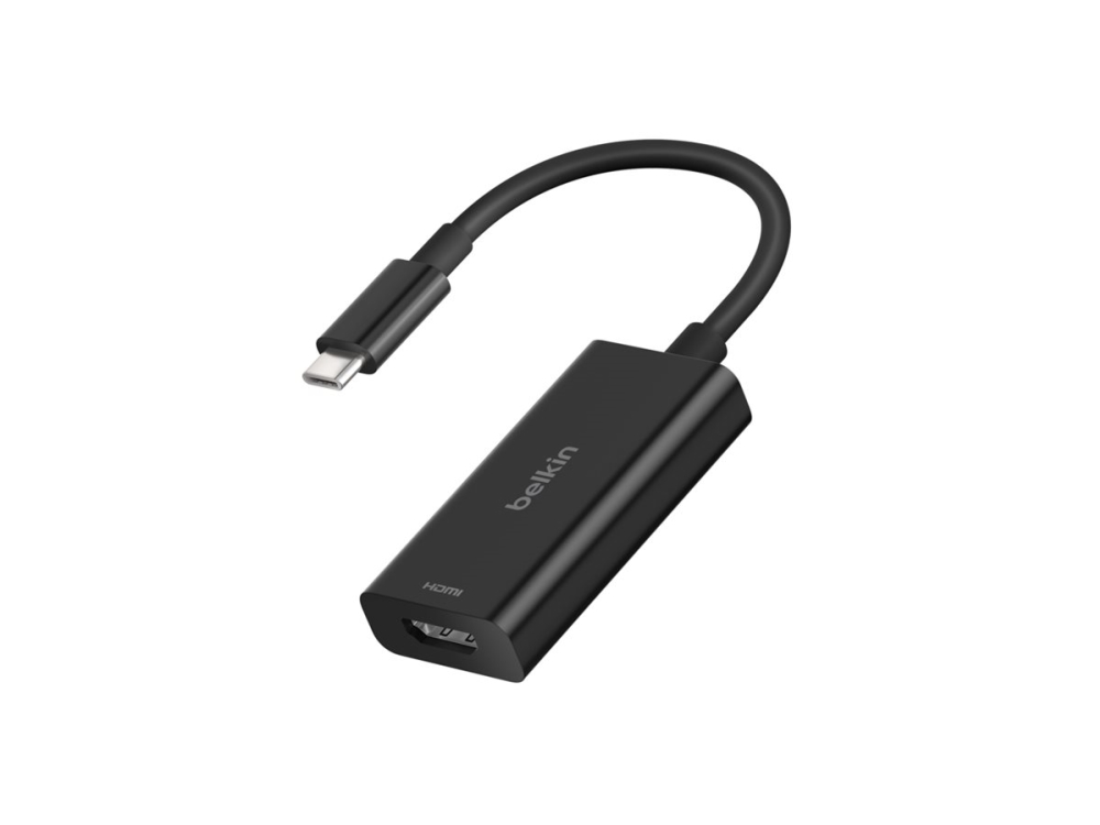 Belkin Connect - Videokort - USB-C hane till HDMI hona - svart - 4K144Hz stöd, 8K60Hz stöd | Datortillbehör - Kablar & adaptrar - Adaptrar | GameStuff