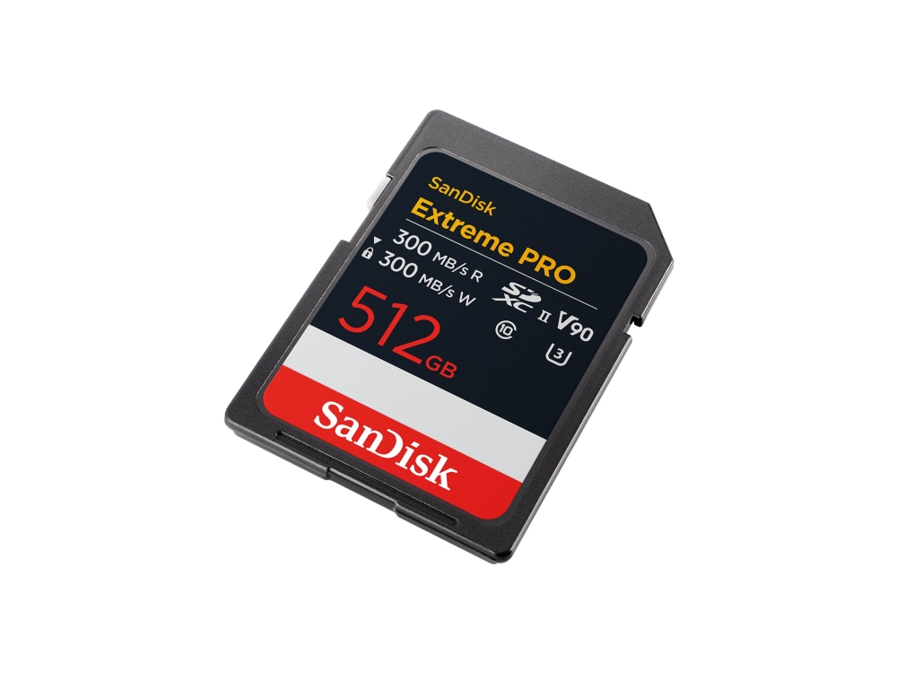 SanDisk Extreme Pro - Flashminnekort - 512 GB - Video Class V90 / UHS-II U3 / Class10 - SDXC UHS-II