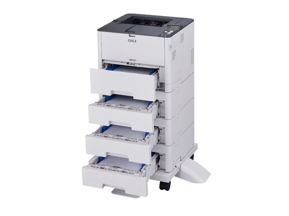 OKI B513dn - Skrivare - svartvit - Duplex - LED - A4/Legal - 1200 x 1200 dpi - upp till 45 sidor/minut - kapacitet: 630 ark - USB 2.0, Gigabit LAN | Skrivare - Laserskrivare - Svartvit skrivare | GameStuff