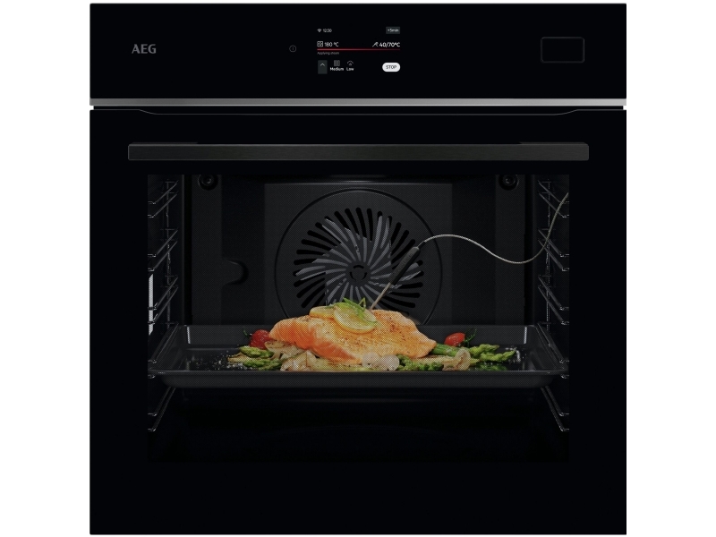 AEG Series 8000 TB8SB73ZAB, Medium, Elektrisk ovn, 70 L, 3500 W, 70 L, Kombidamp