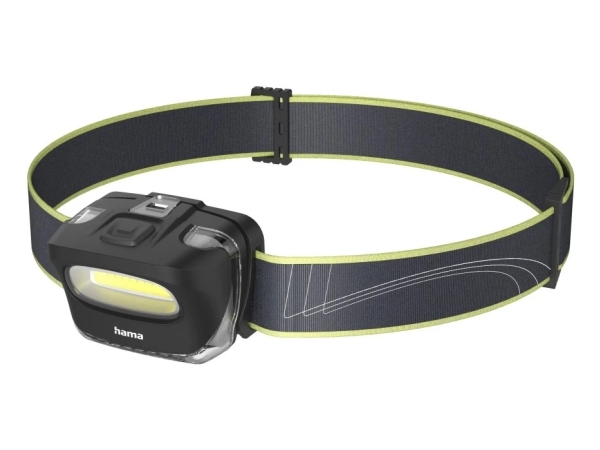 Hama Hl110, Hovedbånd Lommelygte, Sort, Blå, Gul, Plast, Cob Led, 1 Lampe( R), 110 Lm