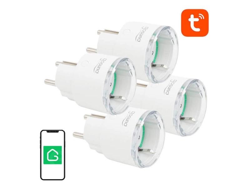 Gosund Smart WiFi-stikdåse Gosund SP111 3680W 16A, Tuya 4-pack