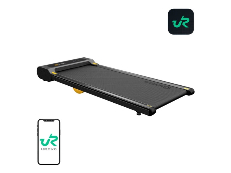 Urevo WalkingPad SpaceWalk 1 Lite g&aring;ngb&auml;lte - 0,8 - 6 km/h - Svart