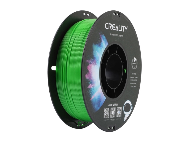 Creality Creality CR-TPU - 1.75mm - 1kg Grøn 6971636408499 Modsvarer: N/A