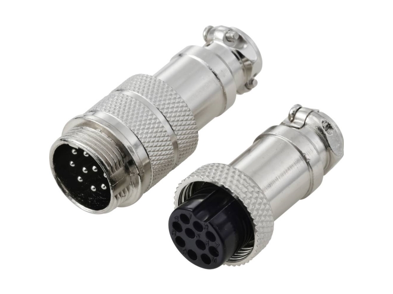 Tru Components Tc-13895628 Rundstikforbinder Stik , Bøsningskontakt Samlet Poltal: 10 Serie (Rundstikforbindelse): Gx16 1 Set