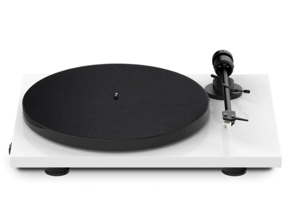 Pro-Ject E1 BT, Bæltedrevet pladespiller, Semi-automatisk, Hvid, 33,45 rpm, 33,45 rpm, 65 dB