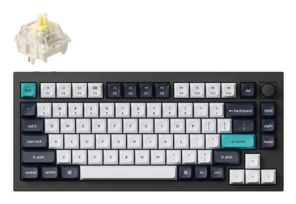 Keychron Q1 Max Qmk/Via Gateron Jupiter Keyboard (Q1m-M4)