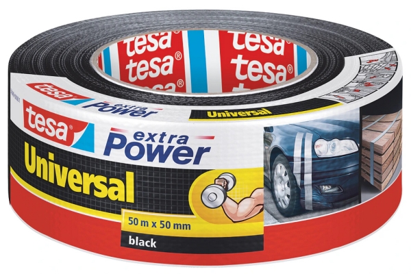 Tesa extra Power Universal - Gaffatape - 48 mm x 50 m - sort billede