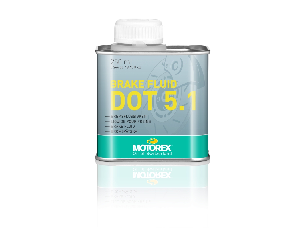 Motorex DOT 5.1, DOT 5.1, 250 ml, Gul, 180 ° C, 1,06 kg/l | Cykling - Reservdelar - Bromsare | GameStuff