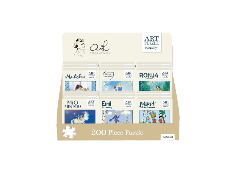 Astrid Lindgreen - Kunstpuzzle - Display - 200 Teile