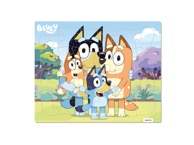 Bluey - Gerahmtes Puzzlespiel Aus Karton - 24 Teile - Familie