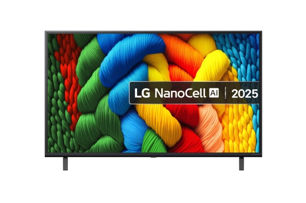 Lg Nanocell Ai 43" Nanocell 4K Tv 43Nano80a (2025), 109,2 Cm (43"), 3840 X 2160 Pixel, Nanocell, Smart Tv, Wi-Fi, Sort