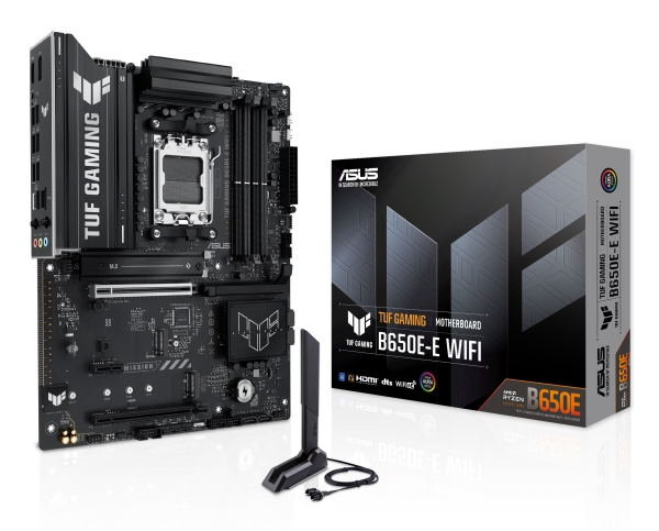 Asus Tuf Gaming B650e-E Wifi, Amd, Socket Am5, Amd Ryzen 7000 Series, Amd Ryzen 8000 Series, Amd Ryzen 9000 Series, Socket Am5, Ddr5-Sdram, 256 Gb
