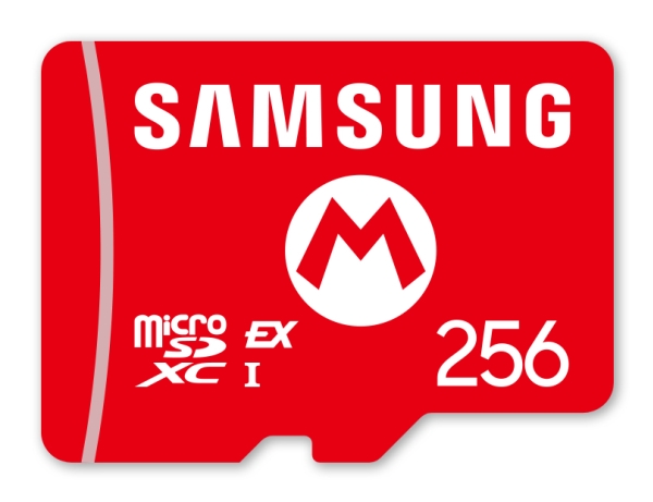 Samsung microSDXC hukommelseskort 256 GB - rød (Nintendo-inspireret design)