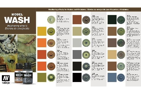 Color chart: Model Color Wash