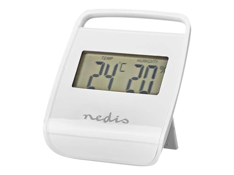 Nedis - Värmehygrometer - digital - vit | Ventilation & Klimat - Annan ventilation och klimat - Luftfuktighetsmätare | GameStuff