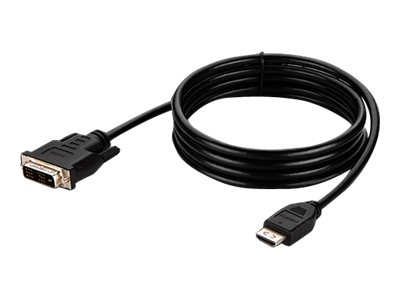 Belkin Secure Kvm Video Cable - Adapterkabel - Taa-Kompatibel - Hdmi Han Til Dvi-D Han - 3.05 M - Sort - Passivt, 4K Support
