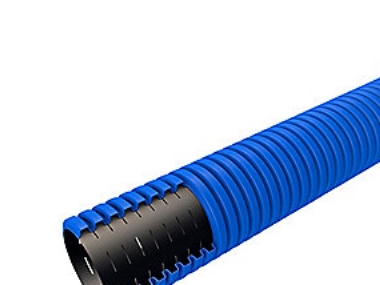 DV drænrør 125-106mm x 50m PE - slidsstr. 1,5 x 16mm. Pipelife - (50 meter)