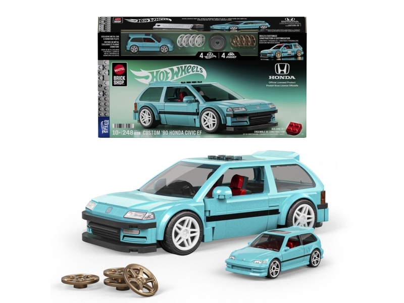 Mattel Brick Shop Jhf62 - Custom 90 Honda Civic Ef - Hot Wheels Speed