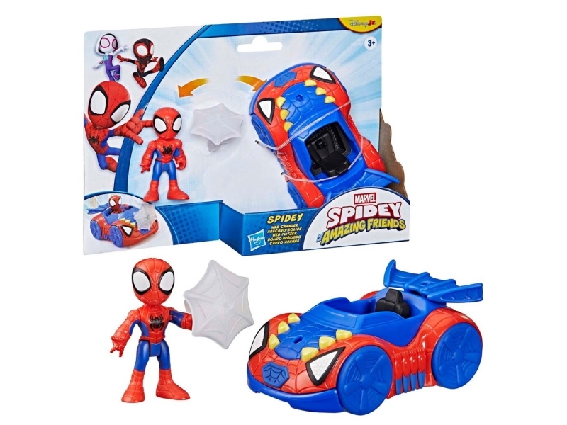 Spidey & Friends Køretøj Og Figur 7,6 Cm - Spidey