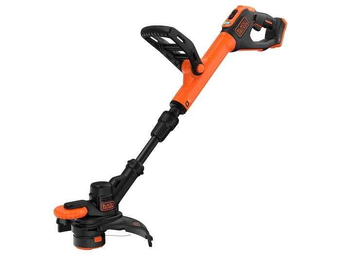 Black & Decker Bcstr918d1-Qw, Græstrimmer, 28 Cm, D-Loop Håndtag, Sort, Orange, Batteri, 18 V