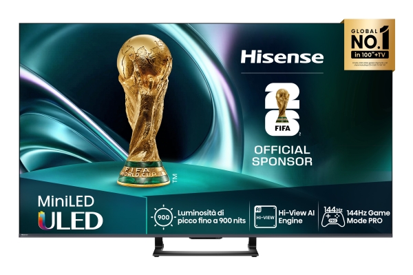 Hisense 55U7q, 139,7 Cm (55"), 3840 X 2160 Pixel, Uled, Smart Tv, Wi-Fi, Sort