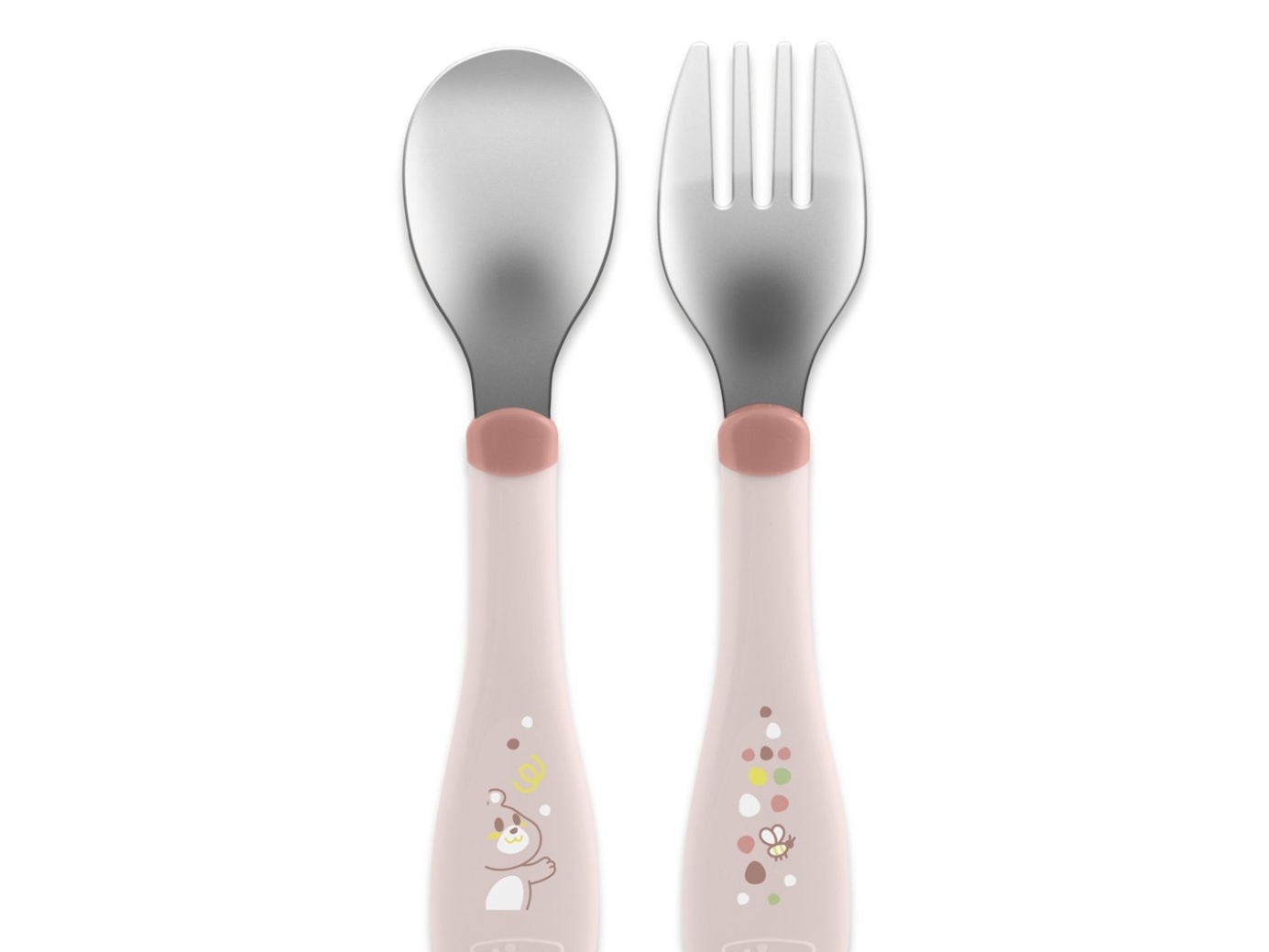 Chicco 00016102150000, Bestickset för barn, Rosa, Rostfritt stål, Pojke/flicka, 1,5 År, 218 mm | N - A | GameStuff